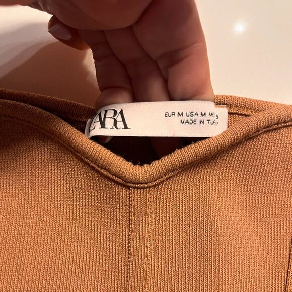 Zara Mauve Knit Cropped Tank Sz M - Picture 4 of 7